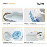 Scala One-Piece Western Commode S Trap, rimless design