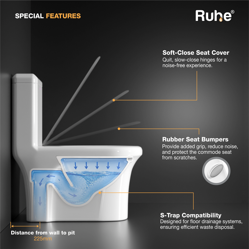Scala One-Piece Western Commode