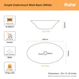 Simple Undermount Wash Basin