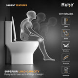 Space One-Piece Western Commode, Superior Load Capacity