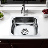 Square Single Bowl Kitchen Sink (27 x 21 x 9 inches)– by Ruhe