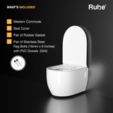 Summer Wall-Hung Western Commode, What's Included