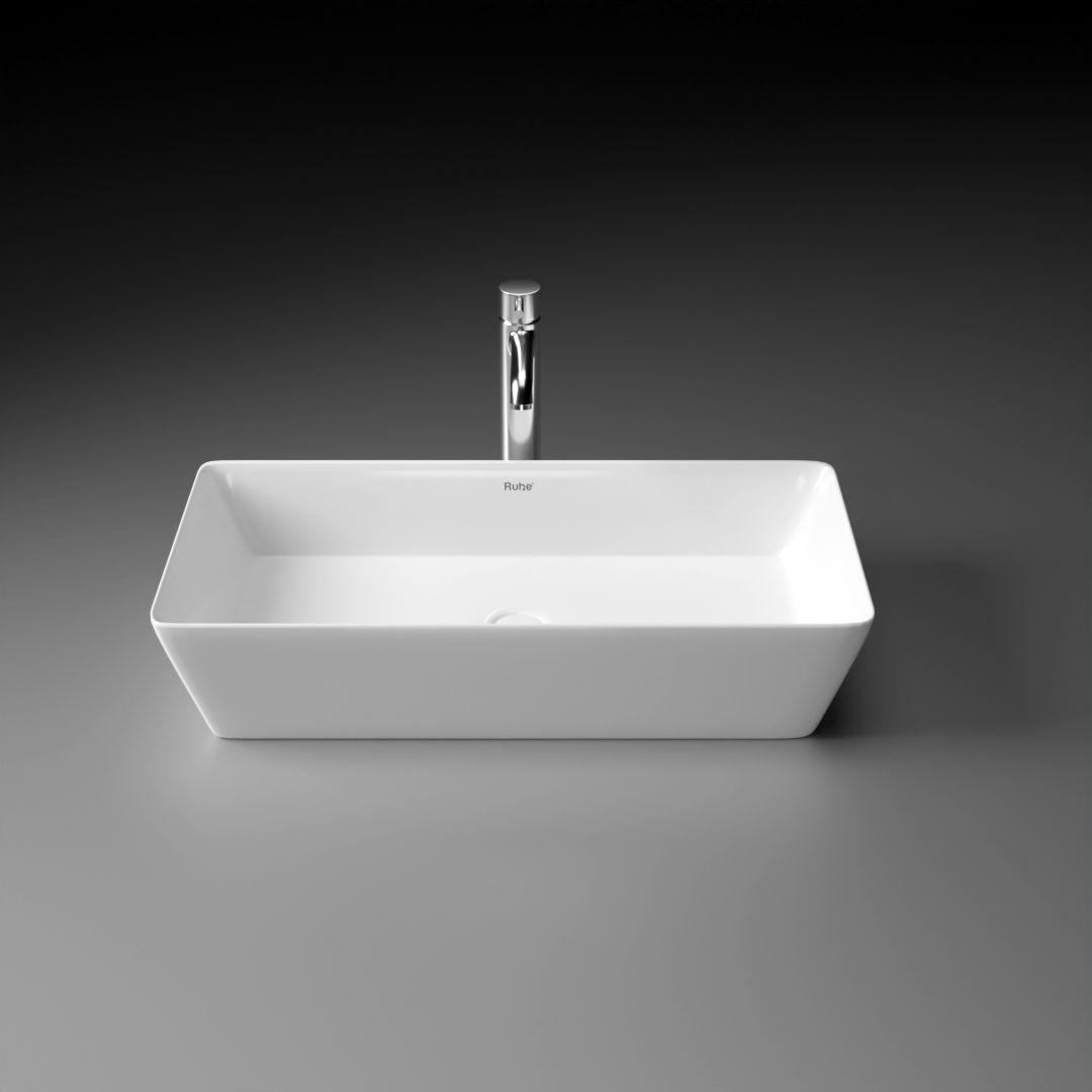 Trey Table-Top Wash Basin (White) - by Ruhe®