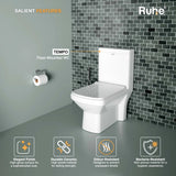 Tempo One-Piece Western Commode, Salient Features