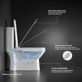 Tempo One-Piece Western Commode, Soft Close Seat Cover