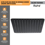 Ultra Sleek 304-Grade SS Overhead Shower (Color Plated)