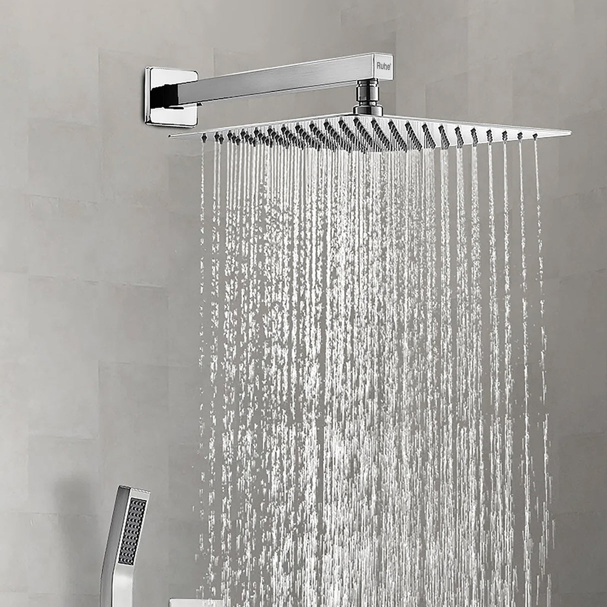 Ultra Sleek 304-Grade Overhead Shower (12 x 12 inches) - by Ruhe