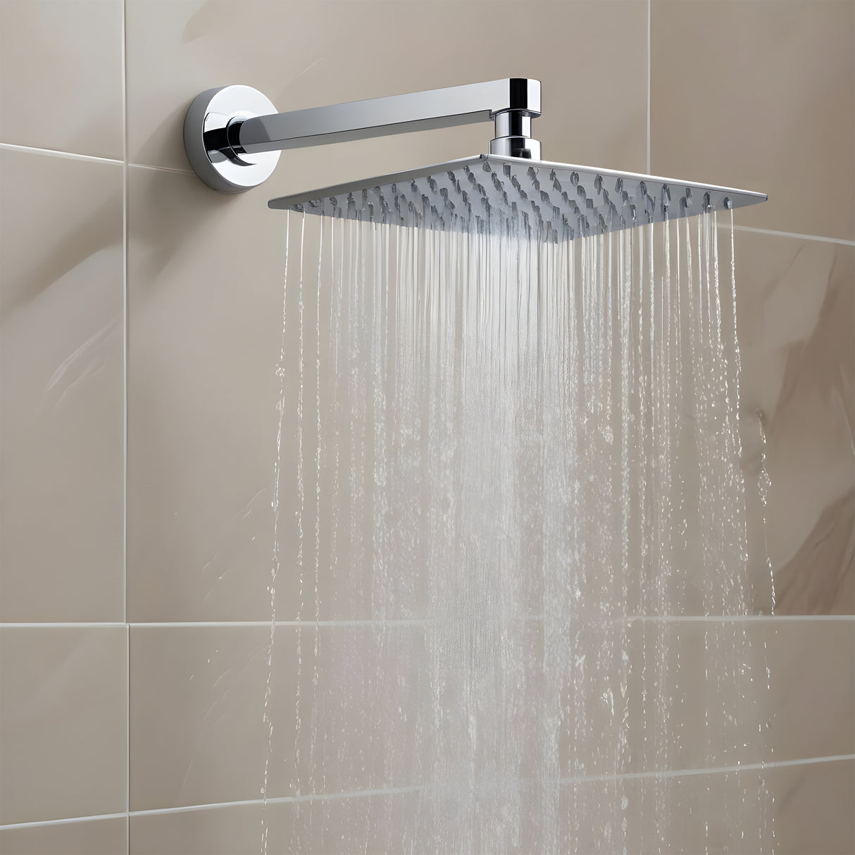 Ultra Sleek 304-Grade Overhead Shower (4 x 4 inches) - by Ruhe