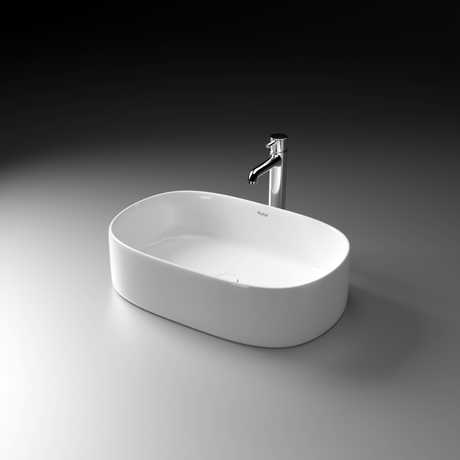 Virgo Table-Top Wash Basin (White) - by Ruhe