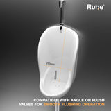 Vexel Wall-Hung Urinal, Compatible with angle or flush valves