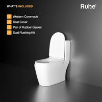 Vox One-Piece Western Commode, What's Included