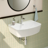 White Aries Wall-Hung Wash Basin (Lifestyle)