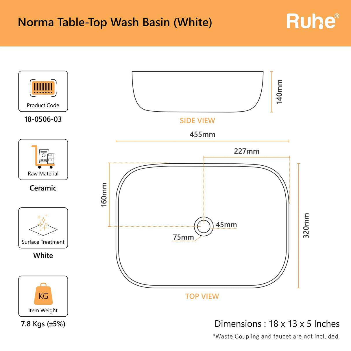 Norma Table Top Wash Basin