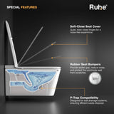 Zenith Wall-Hung Tankless Western Commode, P Trap