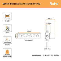 Vario 5-Function Thermostatic Diverter Set