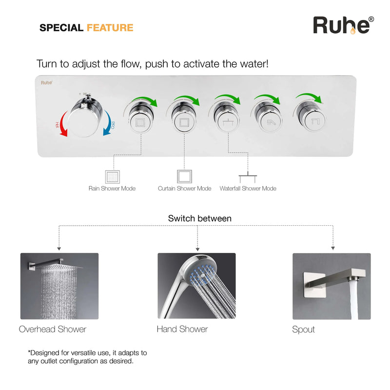 Vario 5-Function Thermostatic Diverter Set