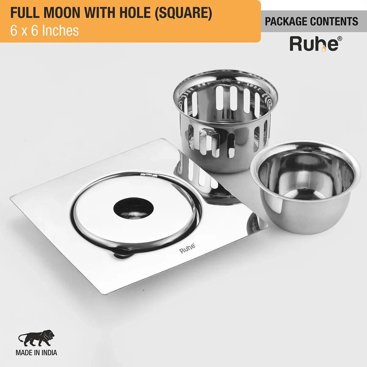 Full Moon Floor Drain with Cockroach Trap