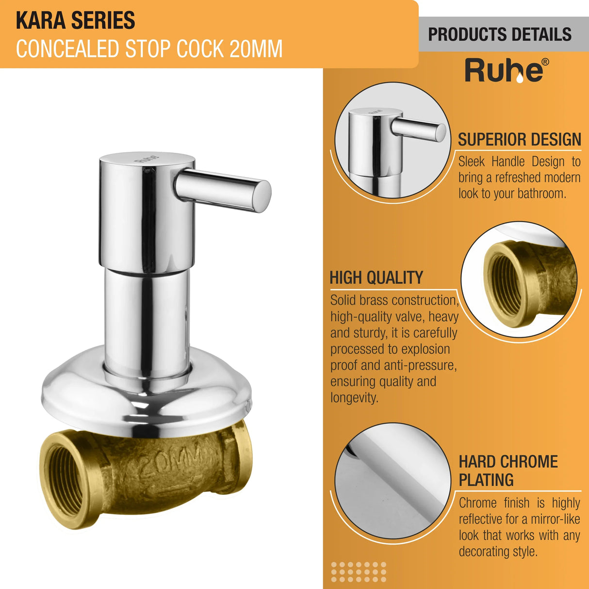Kara Concealed Stop Valve