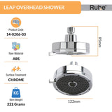 Leap ABS Overhead Shower - by Ruhe®