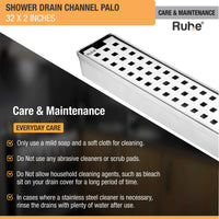 Palo 304-Grade Shower Drain Channel (2 Inches)