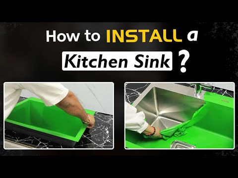 Handmade Single Bowl 304-Grade Kitchen Sink (32 x 20 x 10 Inches) installation video