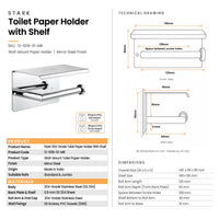 Stark slide-on roll arm – opens on the right side only, so a new roll slides straight on