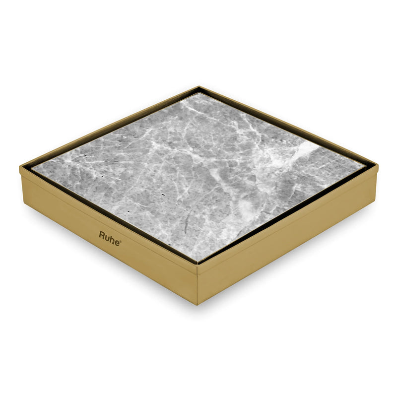 Tile-Insert Shower Drain Channel Coloured (8 x 8 Inches)