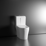 Vox One-Piece Rimless S-Trap Siphonic Western Toilet / Commode (White) - by Ruhe