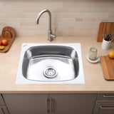 Oval Single Bowl (18 x 16 x 8 inches) Kitchen Sink - by Ruhe