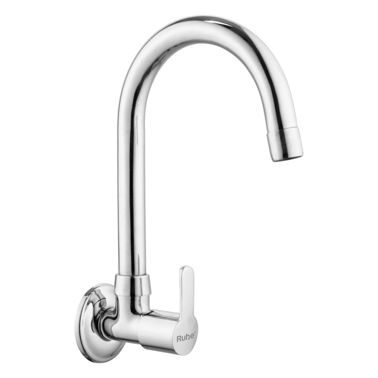 Rica Sink Tap with Medium (15 inches) Round Swivel Spout Brass Faucet