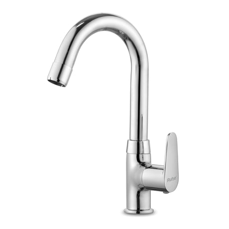Eclipse Swan Neck with Small (12 inches) Round Swivel Spout Brass Faucet