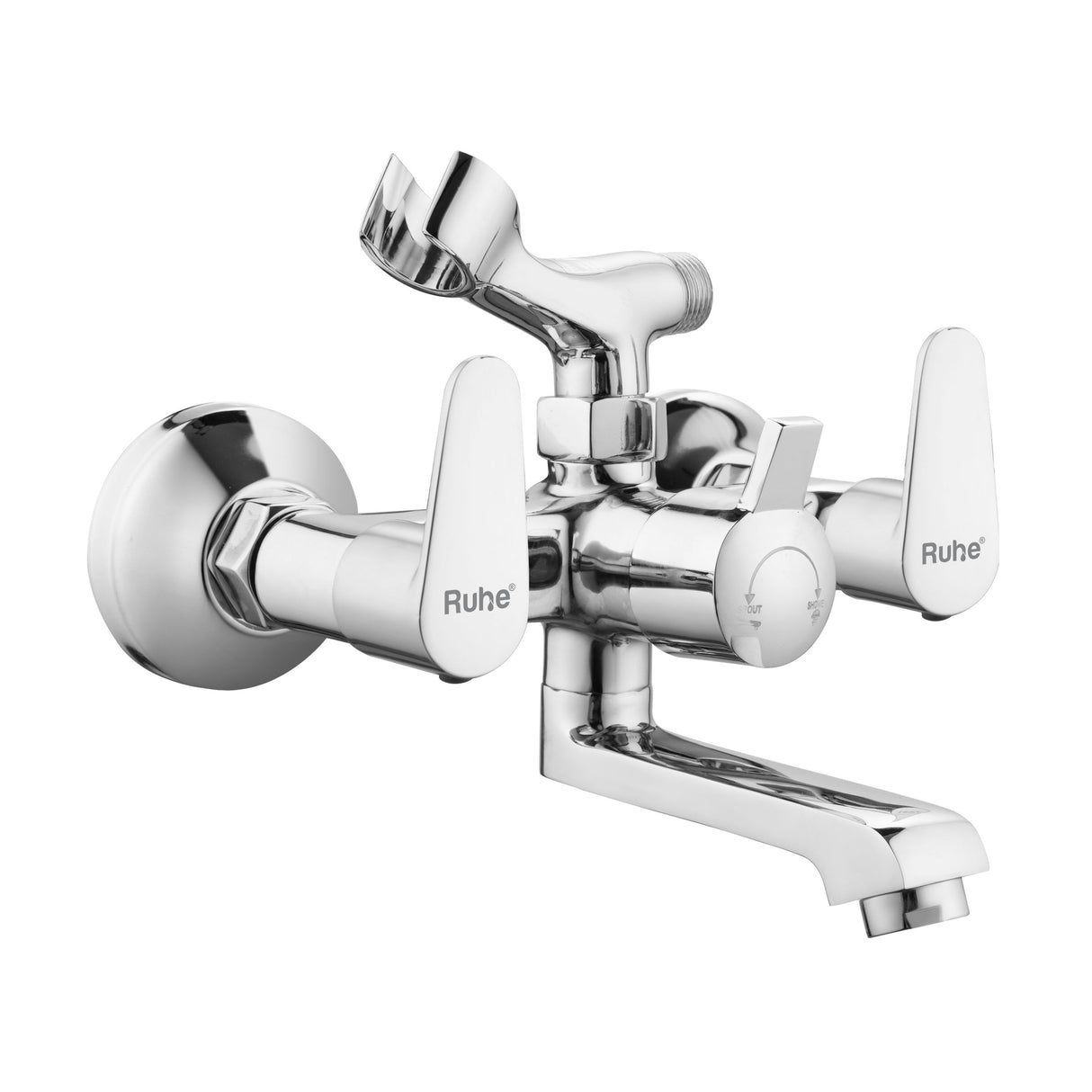 Eclipse Telephonic Wall Mixer Tap with Crutch - by Ruhe®