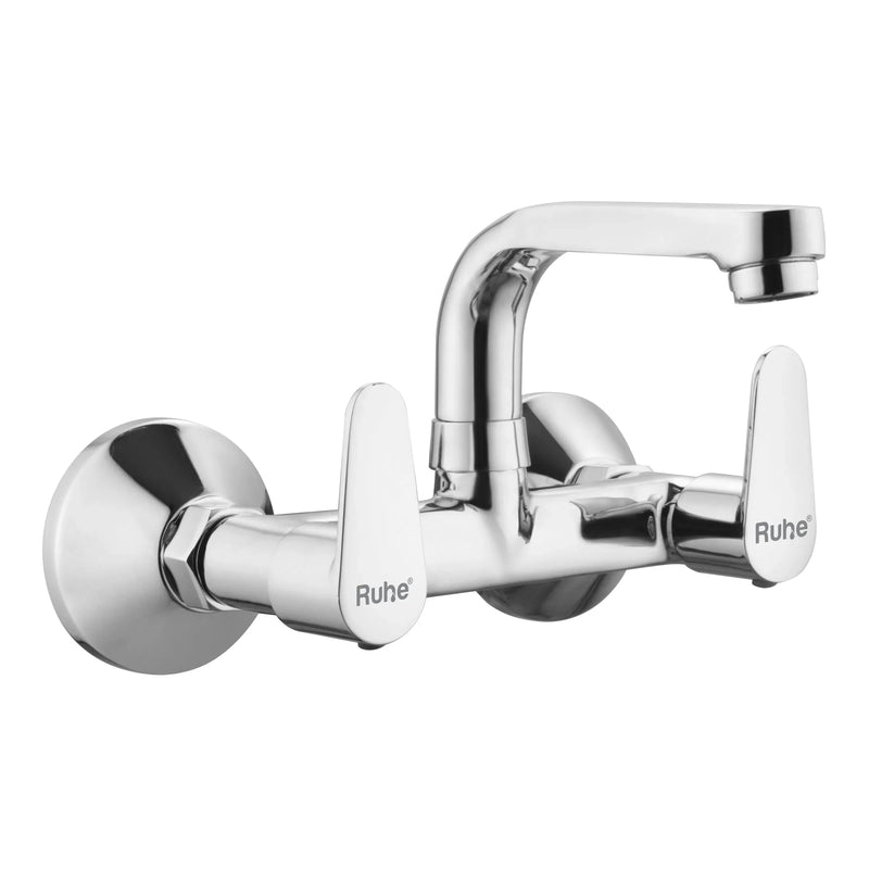 Eclipse Wall Mount Kitchen Sink Mixer Tap with Swivel Spout