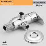 Eclipse Two Way Angle Valve Brass Faucet package content