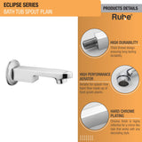 Eclipse BathTub Plain Spout Brass Faucet product details