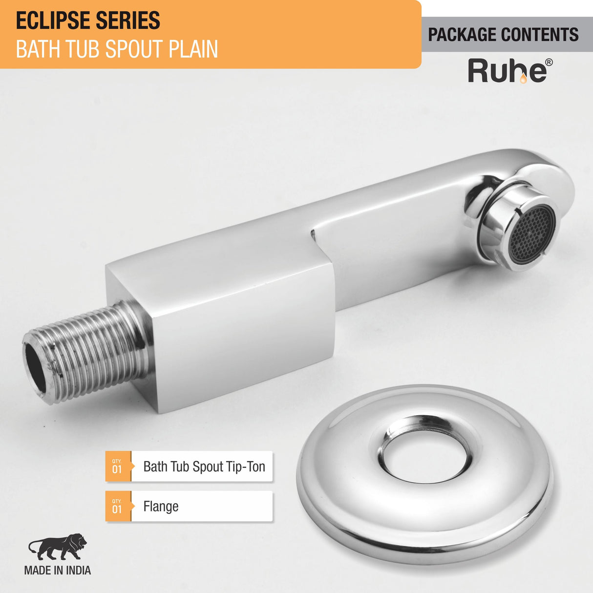 Eclipse Plain Bathtub Tap (Only Spout) - by Ruhe