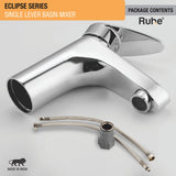 Eclipse Single Lever Basin Brass Mixer Faucet package content