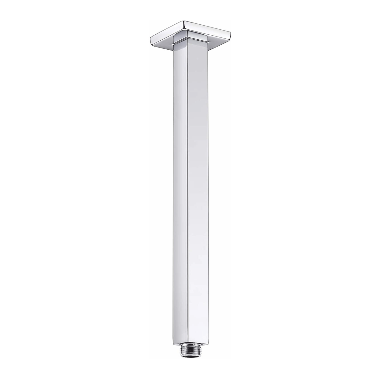 Square Ceiling Shower Arm (12 Inches) with Flange - by Ruhe