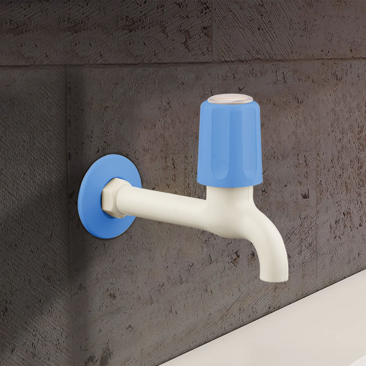 Indigo Round Bib Tap Long Body PTMT Faucet - by Ruhe®