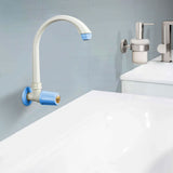 Indigo Round Sink Tap with Swivel Spout PTMT Faucet - by Ruhe®