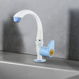 Indigo Curve PTMT Swan Neck with Swivel Spout Faucet - by Ruhe®