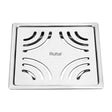 Emerald Square Flat Cut 304-Grade Floor Drain (5 x 5 Inches)
