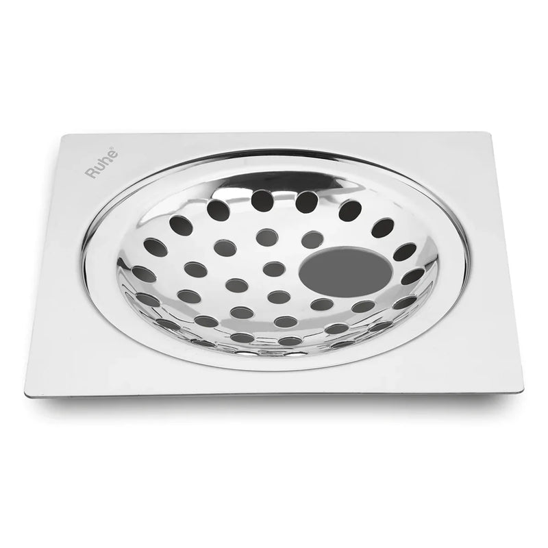 Square Neon Floor Drain Flat Cut (6 x 6 inches) with Hole - by Ruhe