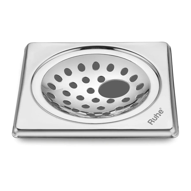 Neon Square Floor Drain with Hole (5 x 5 Inches) - by Ruhe