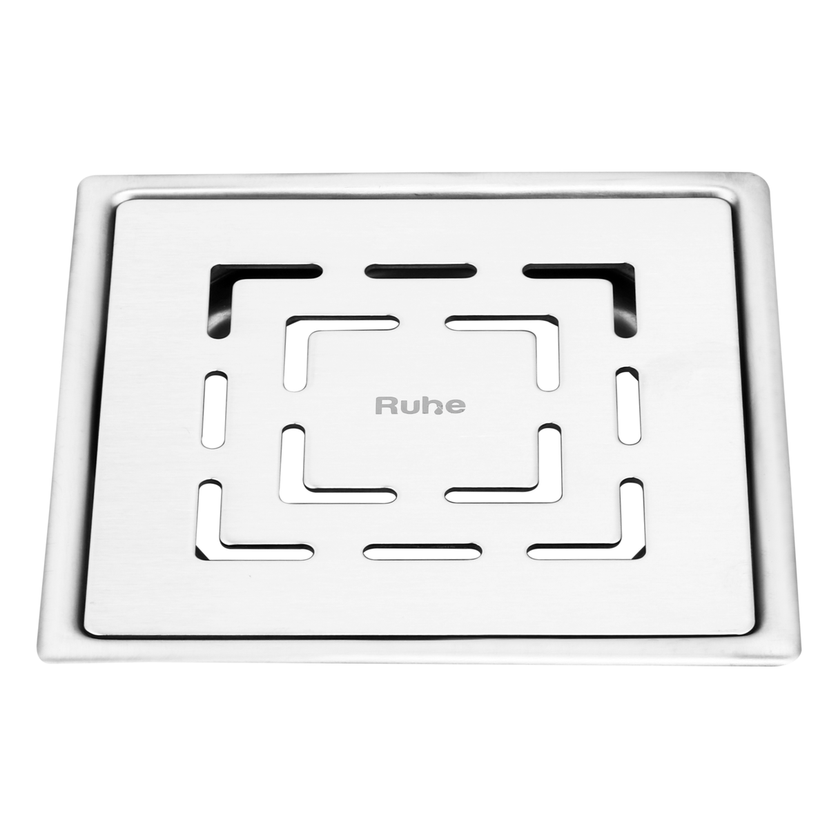 Jupiter Square Premium Flat Cut Floor Drain (5 x 5 Inches) - by Ruhe®