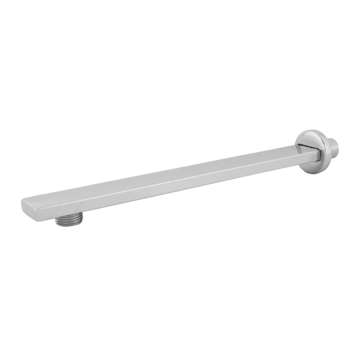 Rectangular Shower Arm (12 Inches) with Flange - by Ruhe