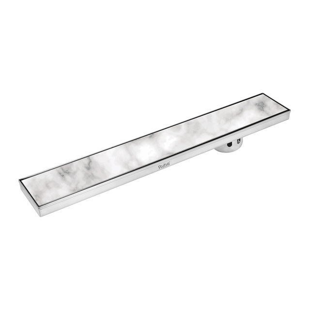 Marble Insert Shower Drain Channel (36 x 4 Inches) with Cockroach Trap (304 Grade)