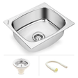 Oval Single Bowl (20 x 17 x 8 inches) Kitchen Sink