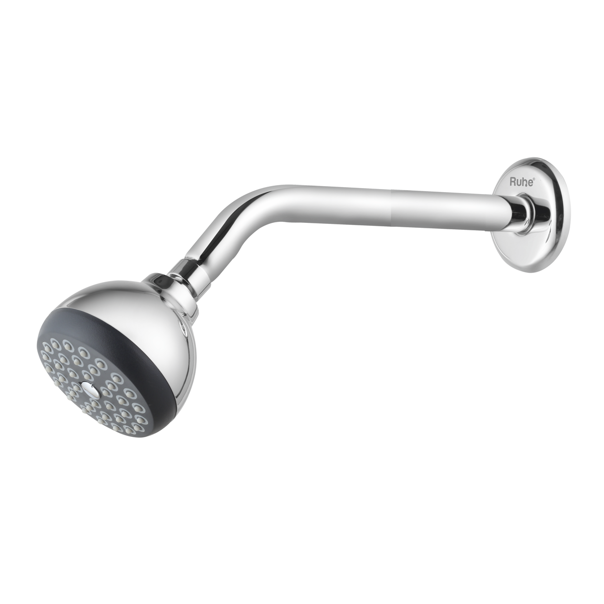 Beta Overhead Shower (3 Inches) with Shower Arm (12 Inches) - by Ruhe