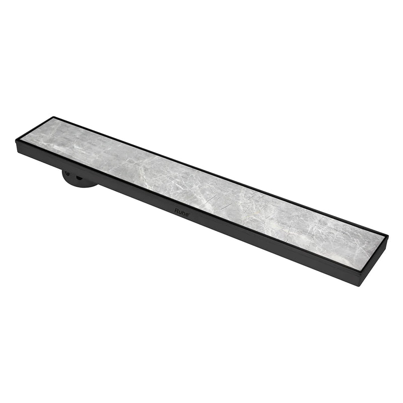 Tile Insert Shower Drain Channel (40 x 4 Inches) Black PVD Coated - by Ruhe